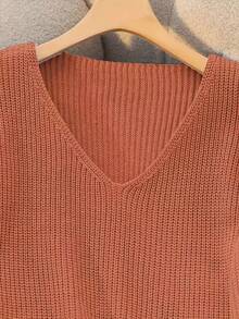 Winter Clothes For Women,New Years Outfit Women,Christmas Festive Knit Sweater,New Loose Soft Sweet Pink Slouchy Design V-Neck Thick Cable Knit Pullover Sweater For Women, Versatile For Autumn/Winter Fall Cloth For Women,Ribbed Texture | Button Cuff Detail | V-Neck Oversized Fit,Athleisure Ribbed V-Neck Sweater | 4-Way Stretch Knit Fabric | Moisture-Wicking Texture | Adjustable Button Cuffs (Custom Fit) | Relaxed Slouchy Fit (Unrestricted Movement) | Breathable Lightweight Material | Sporty Minimalist Style - Đỏ - Xem 3
