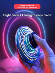 1pc Induction Levitation Smart Spinning Flashing UFO Toy, 2 Play Modes - Fly & Rotate On Desktop, Cool Lights, Indoor/Outdoor Fun, Educational Toy Gift For Boys Girls 3-9 Years Old (Plastic Shell) - Multicolor - View 4