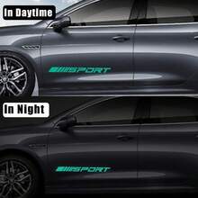 Pincuttee 14pcs Car Decal Stickers,Wheel Rim Decal Sticker,Sport Logo Reflective Stickers,Sport Emblem Car Rear Bumper Sticker,Rear Mirror Decals For Vehicles(Red,14PCS)