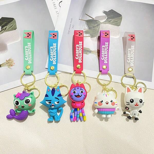 1 pieza de accesorios periféricos de anime personalizados y creativos de estilo aleatorio, diseño de etiqueta de equipaje, decoración de caja de viaje, accesorios colgantes antirrobo, mochila de estilo de dibujos animados lindos, decoración de llavero, regalos