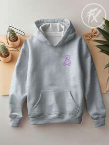 Bear Sweatshirt Be Yourself Be Yourself Humor Bear  3160 - Gris - Ver 2
