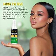 Goiple Waterproof Lace Glue Kit: Wig Melting Spray Extra Hold Glueless Adhesive For Bonding Lace Front, Includes Lace Melting Spray, Wig Glue, Adhesive Remover & Wig Setting Tools, Complete With A Full Set Of Accessories, Firmly Fixed And Long - Lasting, And Easy To Use. - 19件 - 查看 3