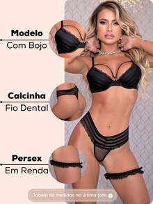 Women Sexy Lingerie - Negro - Ver 2
