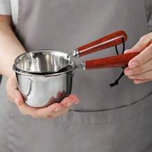 1 Máy hâm bơ mini bằng thép không gỉ bền bỉ - 4,06 oz/6,76 oz, không dùng điện, khay đun chảy bơ chống thấm nước dùng cho phô mai, sô cô la, trứng chiên - Dụng cụ nấu ăn trong nhà bếp - Nhiều màu - Xem 6