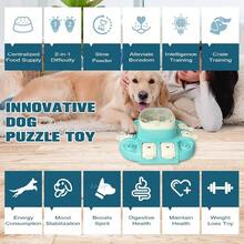 Dog Puzzle With Slow Feeder, 2 Levels IQ Training Entertainment All Breeds, Interactive Treat Feeder, Anti - Tip Design, Large Capacity, Promotes Healthy Eating Reduces Boredom - Initial - View 3