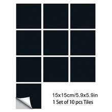 10 fogli di adesivi per piastrelle in PVC opaco, attenuato, satinato, di alta qualità, da 10/15/20/30 cm. Adesivi murali quadrati beige stile bohémien, finitura opaca, rimovibili, impermeabili, facili da installare per la decorazione della casa