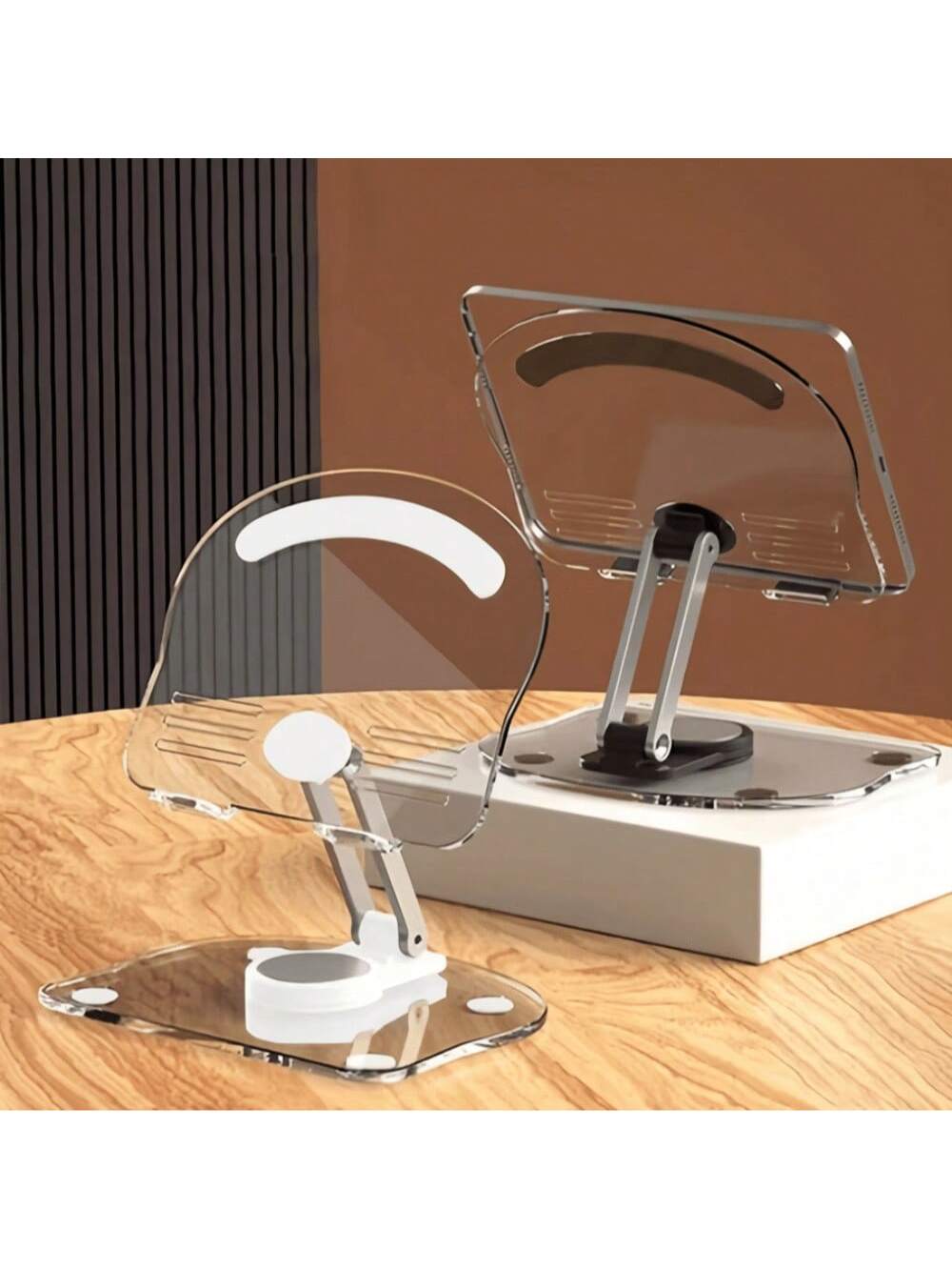 حامل أكريليك للكمبيوتر اللوحي قابل للدوران 360 درج...