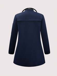 Women's Round Neck Short Sleeve Front Opening Pocket Scrubs Nurse Scrubs Workwear Dentist Healthcare Pet Hospital Laboratory Coat