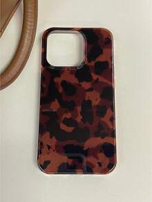 Vintage Black Brown Tortoiseshell Foil Texture Phone Case Compatible With IPhone 16 Pro Max, Apple 15, Soft Cover For 14 New, 12 Pro, 13 Pro Max, Anti-Fall Protective Cover For Women. The Color May Vary Slightly Under Different Display Angles. Waterproof Shockproof Scratch Resistant