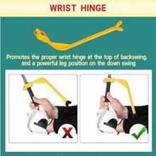 Swing Trainer Aids Set, Posture Correction Tools, 6 PCS - Arm Band, Elbow Correction, Wrist Hinge Trainer, Wrist Brace Band, Leg Rod Corrector, With A Strap Carrying Bag - ban đầu - Xem 4