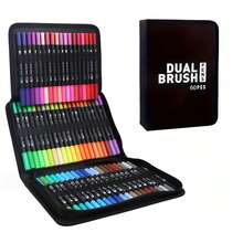 24/36/48/60/72/80/100/120/168 Colors Dual Tip Marker Pens, [Professional Art Use] Markers, Highlighters, Drawing Pens, Suitable For Manga And Sketching - Art Supplies, Office Supplies, Perfect Christmas And Birthday Gift - Sets - View 8