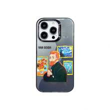 Funda adecuada para Apple 15 Pro Max, nueva funda para iPhone 14, sensación de alta gama, 13 Pro, láser 16, pintura al óleo de Van Gogh - Negro - Ver 7