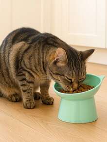 Elevated Slanted Feeder Bowl For Dogs And Cats - 綠色 - 查看 7