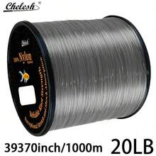 Chelesh Línea de pesca de nailon de 1000m/39370 pulgadas, de alta resistencia de un solo hilo, transparente, rosa rojo, burdeos, gris negro, verde oliva, con opciones de resistencia a la tracción de 6LB-38LB, duradera y resistente a la abrasión, lanzamiento suave, ligera y flexible, resistente a la corrosión, baja absorción de agua, textura suave, fácil de controlar y atar, adecuada para pesca de mar, pesca de estanque, pesca de carpas, pesca con señuelos, manualidades de joyería, regalo de pesca - Multicolor - Ver 28