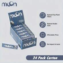 24 Booklets Rolling Paper Filter Tips - Blue and White - View 5