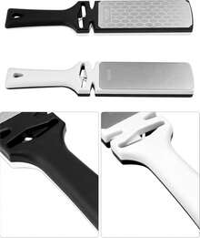 5-in-1 doppelseitiger Diamant-Schärfplattenschneider, Outdoor-Küchen-Schleifwerkzeug, professionelle Schärfwerkzeug-Schneider