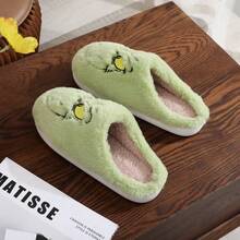 1 Pair Women's Comfortable Christmas Cartoon Plush Slippers - Soft & Warm Indoor Shoes, Unisex Plush Slippers Christmas Cartoon Plush Warm Slippers For Women Christmas Winter Cute Non-Slip Warm Couples Indoor Women Slippers (Run Small Size), Autumn/Winter Couples Plush Lined Warm Home Indoor Thick Bottom Non-Slip Flat Women's House Slippers Casual Versatile Soft & Comfortable Indoor Slippers, Room Shoes, Men's Home Slippers, Winter Women Slippers, Men Slippers, Women Slippers