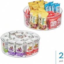 Versatile Divided 9-Inch Clear Lazy Susan Organizer - For Bathroom, Kitchen, Pantry Storage & Everyday Organization - 標準 - 查看 5