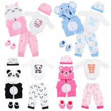 18-Inch Plush Panda/Bear Costume, Children Role Play Dress Up Doll, Suitable For Role Play And Christmas Gift (Doll Not Included) - Multicolor - View 1