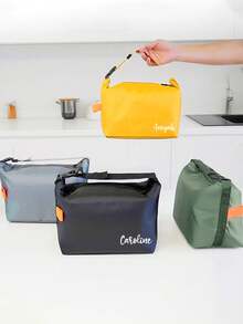 Sac isotherme personnalisable, grande capacité, sac de pique-nique portable, boîte à lunch de bureau et d'école, boîte à lunch de travail, boîte à lunch pour les vacances, boîte à lunch multifonctionnelle unisexe pour le camping et l'école. Convient pour le travail, l'école, les activités extérieures, les voyages, les pique-niques. Peut également être offert en cadeau à la famille, aux amis, aux amoureux, aux enseignants. Cadeau d'anniversaire, cadeau de fête, cadeau pour la fête des mères, cadeau de rentrée scolaire, essentiel pour les étudiants. - Multicolore - Voir 9