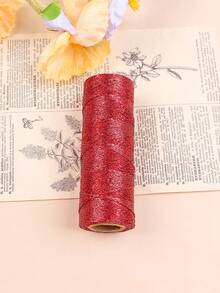 1卷100米圣诞装饰金属线，1毫米金色金属丝绳，礼品包装线，DIY首饰线，圣诞装饰绳