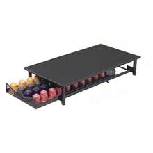 36 Kapsel Kaffeekapsel Schubladenorganizer, kompatibel mit Kaffekapseln, grau, 40,5 * 8,5 * 36 cm