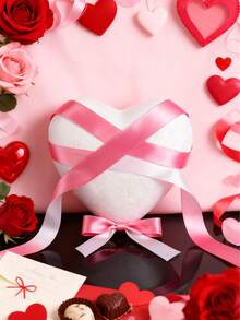 3pcs Solid Foam Heart Mold DIY Handmade Wedding Valentine's Day Heart Shaped Decoration Scene Layout Material Gift Giving Love White Embryo Foam Model