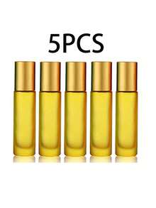 10/5/1件 10ml 玫瑰金精油滾珠瓶 玻璃瓶附額外不鏽鋼珠 便攜尺寸 精緻小巧 可重複使用 旅行配件 玫瑰金 透明 霧面白（多色可選） - 玫瑰金 - 查看 27