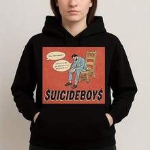 Suicideboy Hoodie Vintage Comic Art - G59 Merch Sweatshirt Horrorcore Rap Music Streetwear Clothing Alternative Apparel - Black - View 7