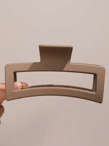 4pcs Women's Matte Square Hair Clips, Large Hair Claw Clips For Thick Or Thin Long Hair, Strong Hold Big Hair Accessories Neutral For Women & Girls, Suitable For Daily Life, Shower, Make-Up, Outdoor, New Year, All Seasons Hair Jaw Clip Hair Clamps Hair Clutch Hair Claw Clip, School Stuff, College Christmas Gifts Christmas Decorations Gifts For Women - Multicolor - View 5