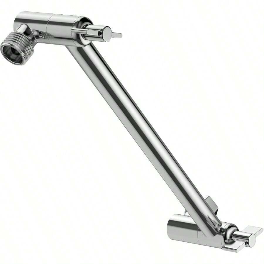 Shower Extension Arm 11 Inch, Adjustable Shower Arm Extension, Solid Stainless Steel Shower Extender ShowerHead, Showerhead Extender With Universal Connection - Mạ crôm bóng + 11 inch - Xem 1