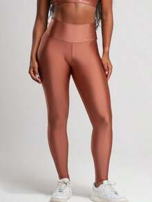 Women Sports Leggings - Rỉ Nâu - Xem 1