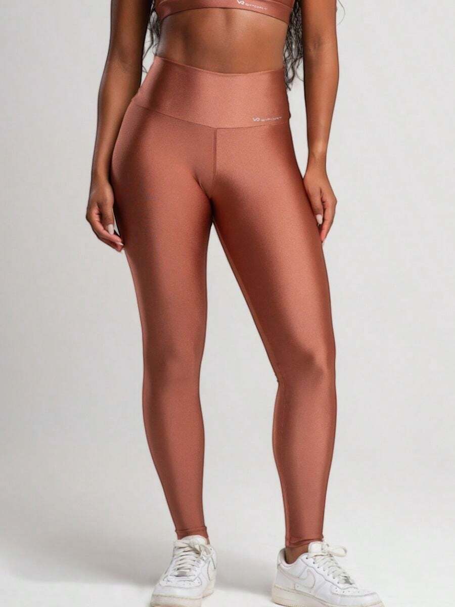 Women Sports Leggings - Rỉ Nâu - Xem 1