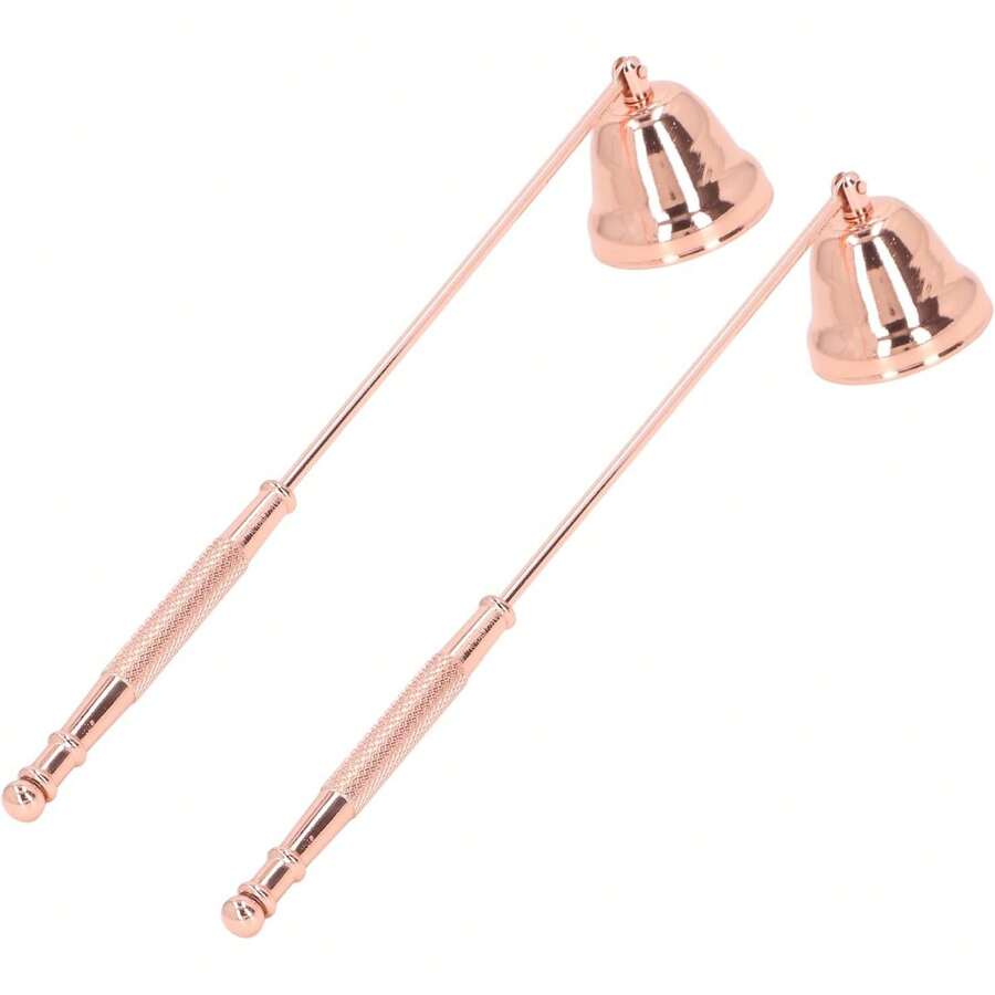 Apagavelas Largo de Metal con Cubierta en Forma de Campana para Extinción Segura sin Salpicaduras de Ceniza Apagavelas de Hierro Resistente para Hogares, Hoteles, Spas, Eventos y Áreas de Relajación - aire - Ver 1