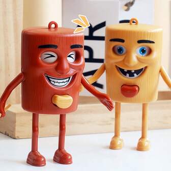 山海景变脸木偶吊坠，创意减压礼物（1个）