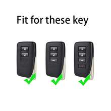 适用于雷克萨斯 NX IS RX ES GX LX LS UX GS 200 260 300 350 NX200 NX300 RX350 ES300 的灰色 TPU 材质汽车钥匙保护套 - 灰色 - 查看 3