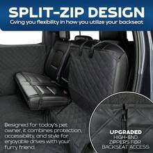 狗狗后座延伸垫 – 曾亮相《创智赢家》节目 – 适用于轿车、SUV 和中型卡车的硬底平台，承重 400 磅，防水 – 狗狗专用硬质后座垫 - 黑色 - 查看 6