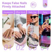 SAVILAND Advanced Xtreme-Bond Nagelklebergel: Stark haftender Nagelkleber Gel 6-in-1 U V Nagelkleber 30 Tage Haltbarer Kunstnagelkleber für Nagelspitzen DIY Heimgebrauch 15 ml - Transparent - Übersicht 5
