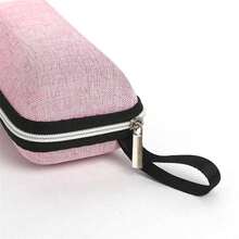 1 pieza Estuche de gafas premium fresco y fresco de piel de PU, caja de almacenamiento portátil para gafas de sol, contenedor protector de accesorios para gafas para deportes y viajes, accesorios de gafas para mujer - Multicolor - Ver 2