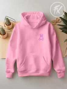 Bear Sweatshirt Be Yourself Be Yourself Humor Bear  3160 - Rosa Pálido - Ver 2