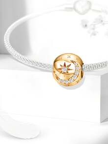 1 Stück modischer, funkelnder herzförmiger Perlenanhänger, geeignet für Frauen Armbänder, Armreifen DIY Schmuckherstellung und tägliche Accessoires, geeignet zum Tragen für Mädchen - Perlen - Übersicht 8