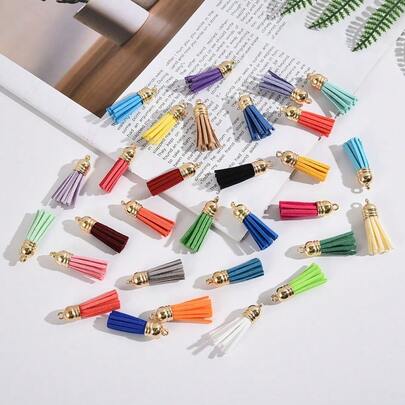 Random Color Fashionable Tassel Pendant DIY Pendant For Women For DIY Jewelry Making Bracelet Necklace Pendant Earrings Making Summer Findings Small Business Supplies