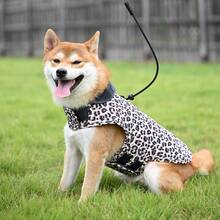 Warm Printed Dog Jacket, Thick Fleece Snow Coat With Adjustable Waterproof Zipper For Winter, Suitable For Medium To Large Dogs - Beige - View 14