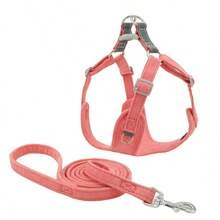 Bộ dây dắt và dây xích dắt chó đi dạo ngoài trời HP082-1 dành cho chó nhỏ vừa - Dây dắt chó Chihuahua & Pomeranian có dây đeo có thể điều chỉnh, thiết kế tiện dụng, polyester bền, lý tưởng cho các hoạt động ngoài trời & thú cưng khi đi du lịch, không cần pin - Nhiều màu - Xem 27