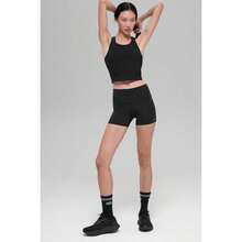Alo Yoga Goddess Ribbed Go-To Tank - Macadamia |  | Pilates Set - màu đen - Xem 5