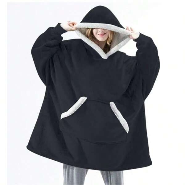 Manta Suave con Capucha para Adultos, Forro Polar Cálido con Mangas, Felpa De Invierno, Ponible, para Sofá y TV Sudadera con Capucha De Gran Tamaño, Manta Ropa De Invierno Manta con capucha, sudadera con capucha, vestido con capucha para hombres y mujeres, pijama sin botones