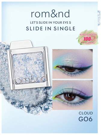 Rom&nd Romand Slide In Single G06 CLOUD，丝滑易推开的粉质，打造轻薄自然的妆效，不易飞粉，持久不脱妆，并采用时尚便携的滑盖式粉盒包装，是旅行的理想之选。韩妆|K-Beauty|1.8克/0.06盎司