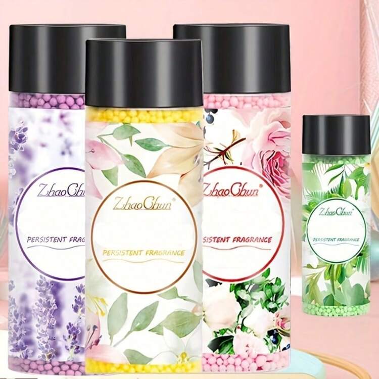 洗衣香氛增强珠，清新香氛精华，洗衣柔顺剂，完美香氛扩散器，持久留香，有效去除污渍，柔顺衣物，浓缩配方，家用洗衣房适用，男女皆宜，圣诞礼物。随机款式 - 彩色 - 查看 3