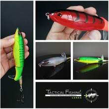 EstiloTACTICAL FISHING 3 Piezas - SeñUelos De Pesca Superficial Whopper Plopper. HéLice Giratoria, Pesados 36G Cada Uno Para Lances Largos.VersióN Mejorada - 1 - Ver 7