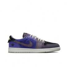 Zion Williamson x Jordan Air Jordan 1 Low OG 'Regency Purple and Dark Raisin' 巫毒娃娃配色 低筒 復古籃球鞋 男款 深藍色 - 深藍色 - 查看 3